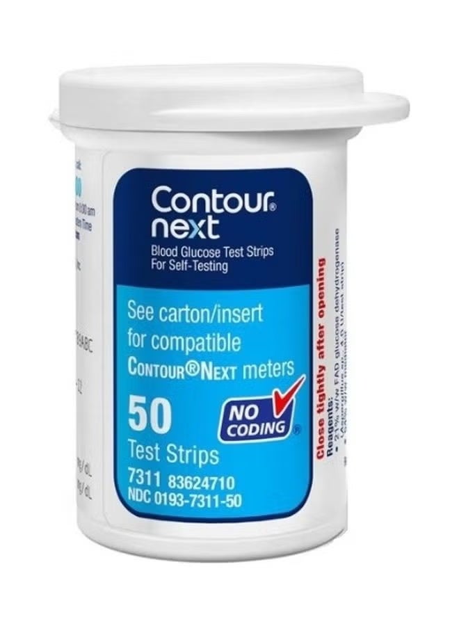 اختبار نسبة السكر في الدم كونتور نكست، 50 شريطًا - Image 2